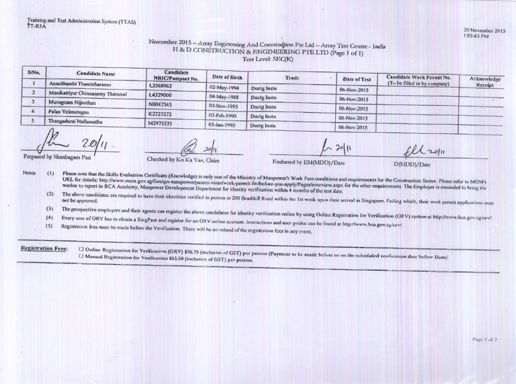 NT Agency - Candidate