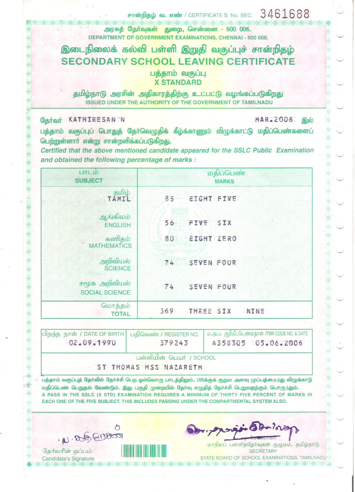 NT Agency - Candidate